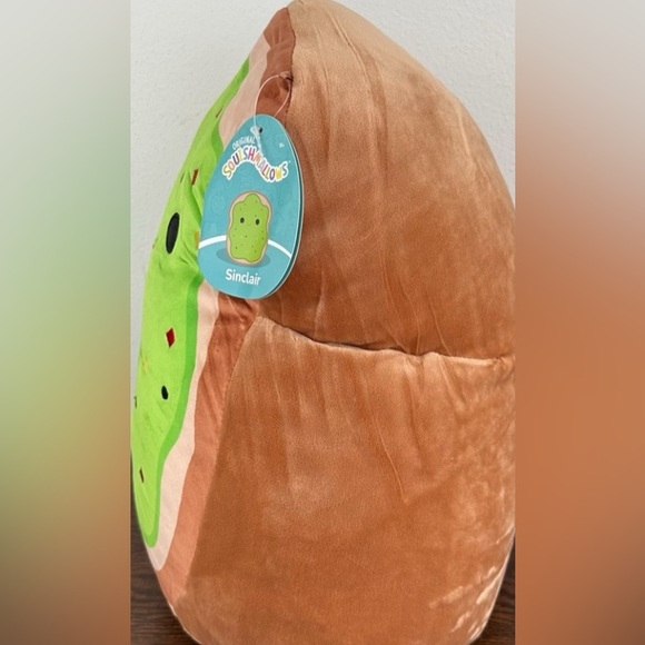 Squishmallows Plüsch-Tragetasche 'Sinclair The Avocado Toast' – Weich, Kuschelig, Mit Reißverschluss